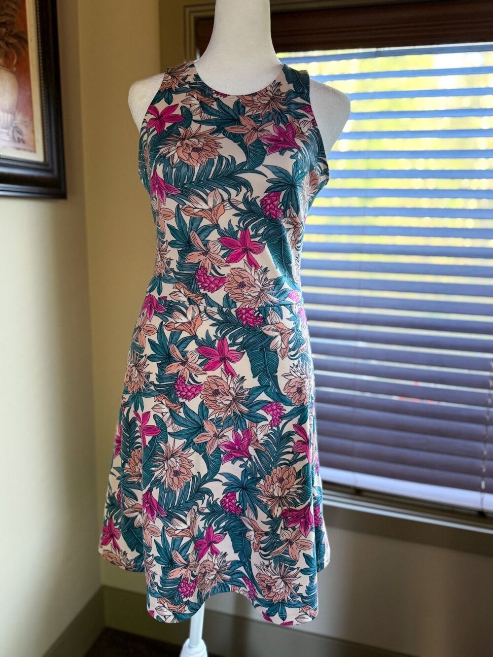 H&M floral dress size small racerback
